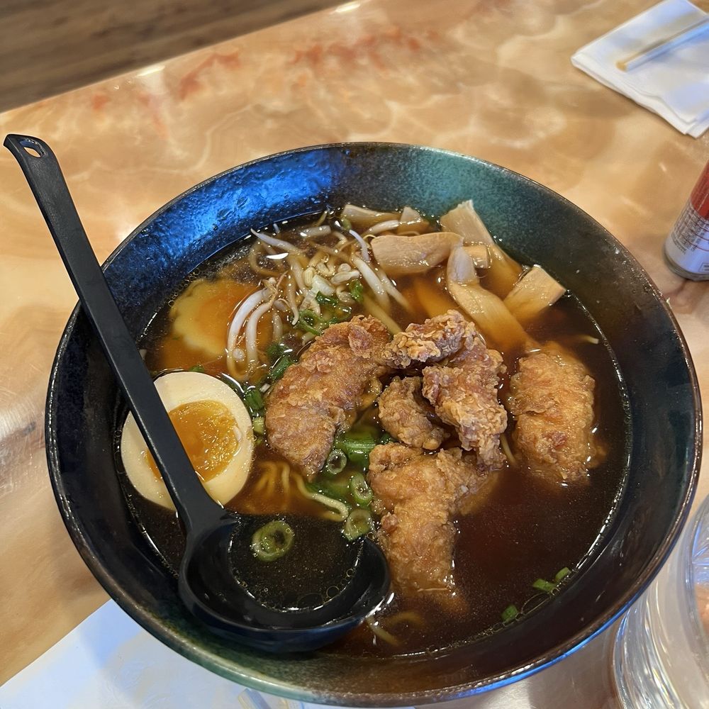 Shinjiru Ramen Tannersville - Shoyu Ramen - subbed pork with chicken ($15) - Ramen Near Me - Tannersville, Pennsylvania Shinjiru Ramen Tannersville - Shoyu Ramen - subbed pork with chicken ($15) - Ramen Near Me - Tannersville, Pennsylvania