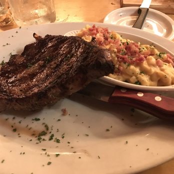 Double D Steak - 12oz ribeye with mac and cheese - American Near Me - Fortuna, California
