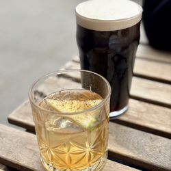 Red Hook Tavern - Isle Old Fashioned and Guinness.