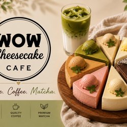 WOW Cheesecake Cafe - Now, we are WOW Cheesecake Cafe.