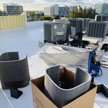 Freezin' South Florida - Replacing the condenser coil - Heating & Air Conditioning/HVAC Near Me Freezin' South Florida - Replacing the condenser coil - Heating & Air Conditioning/HVAC Near Me