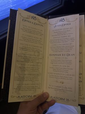 Menu photo 6 Platform 18 at Century Grand Phoenix, AZ