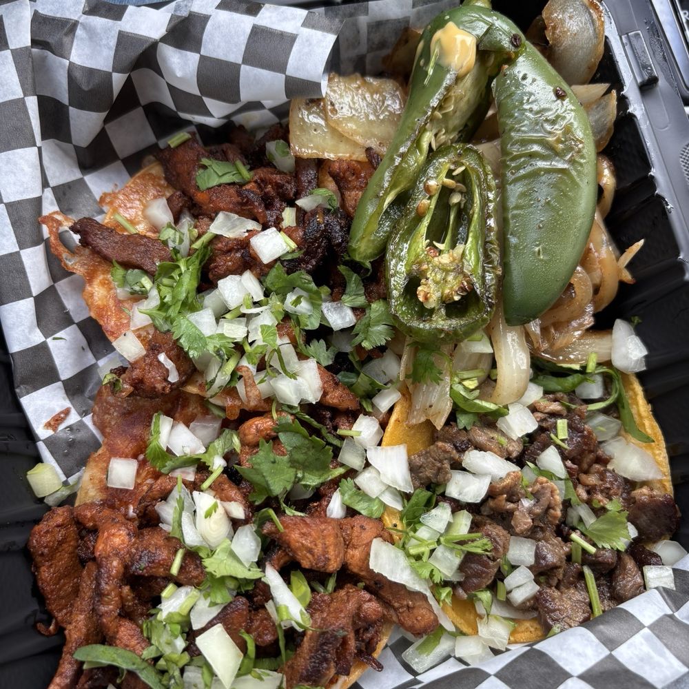 Asada taco & pastor vampiro