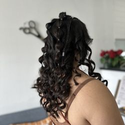 Style Cuts Haircuts & Color - When our client is going to a RAVE and wants party hair !!!