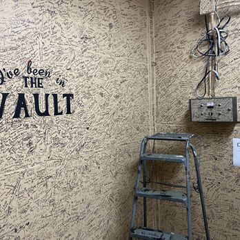 Cakes and Coffee Cafe - The vault with all the thousands of signatures - Cafes Near Me - Petersburg, Indiana