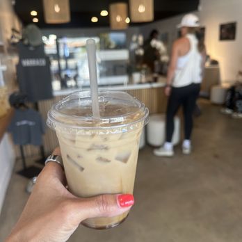 Varraco Coffee + Roasters - Iced brown sugar latte - Coffee & Tea Near Me - Palm Desert, California