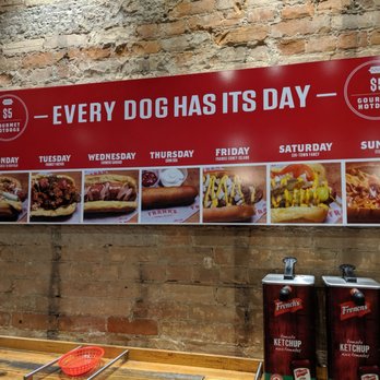 Fancy Franks - $5 daily deal for different hot dogs. May 2019 - Hot Dogs Near Me - Toronto, Ontario