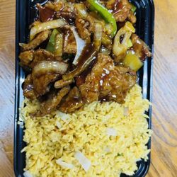 Hong Kong Kitchen - Pepper Steak Combo