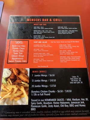 Menu photo 1 Wengers Bar and Grill Lewisburg, OH