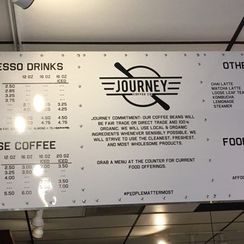 Journey Coffee - Simple Menu 2018 - Coffee & Tea Near Me - Vacaville, California Journey Coffee - Simple Menu 2018 - Coffee & Tea Near Me - Vacaville, California