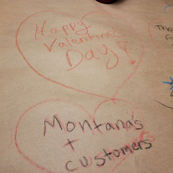 Montana's BBQ & Bar - Paper over the table, great for drawing on! - Barbeque Near Me - Prince George, British Columbia