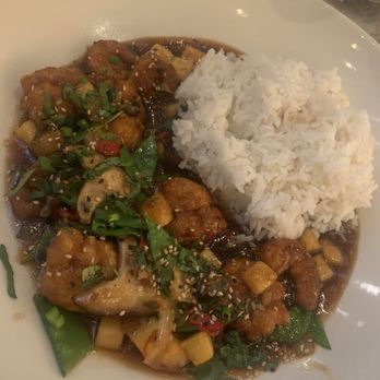 The Cheesecake Factory - Crispy Pineapple Chicken and Shrimp - Desserts Near Me - Estero, Florida