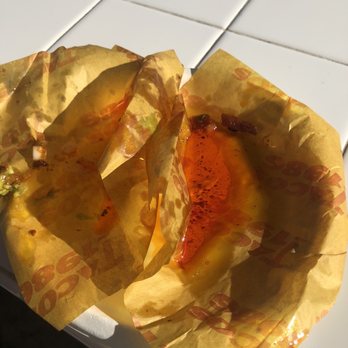 Tacos 1986 - Greasy remnants of my adobada taco. - Tacos Near Me - Burbank, California