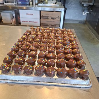Pick Up Stix Fresh Asian Flavors - This is fresh chocolate covered fortune cookies - Chinese Near Me - Valencia, California Pick Up Stix Fresh Asian Flavors - This is fresh chocolate covered fortune cookies - Chinese Near Me - Valencia, California