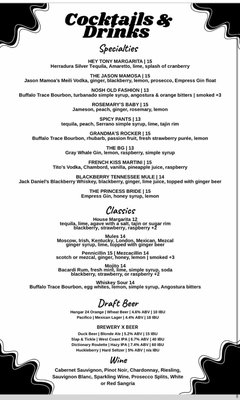 Menu photo 2 Nosh Bar Costa Mesa, CA Menu photo 2 Nosh Bar Costa Mesa, CA