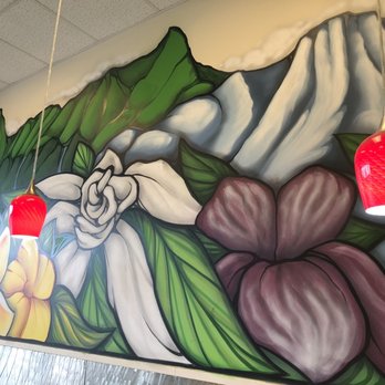 Lei’s Poke Stop - Beautiful mural - Hawaiian Near Me - Anchorage, Alaska