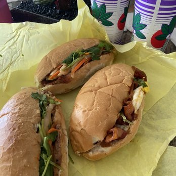 Le Yellow Sub - Pork lemongrass (x2) and breakfast banh mis with Thai tea - Vietnamese Near Me - Hilo, Hawaii Le Yellow Sub - Pork lemongrass (x2) and breakfast banh mis with Thai tea - Vietnamese Near Me - Hilo, Hawaii