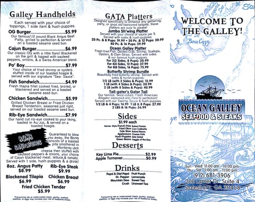 Menu photo 7 Ocean Galley Seafood Statesboro, GA