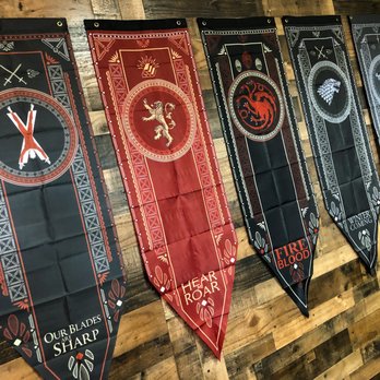 Baxter's - Which GoT House do you fly the banner for? - Tabletop Games Near Me - Queen Creek, Arizona Baxter's - Which GoT House do you fly the banner for? - Tabletop Games Near Me - Queen Creek, Arizona