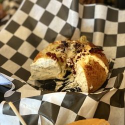 Brewed Awakening - Sun-dried tomato artichoke bagel