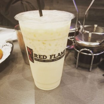 Red Flame - Jasmine milk tea - Hot Pot Near Me - Westminster, California Red Flame - Jasmine milk tea - Hot Pot Near Me - Westminster, California