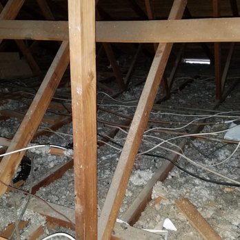 Insulation Labs - Attic before. Awful cotton fluff. More like dusty fluff - Insulation Installation Near Me - Los Angeles, California Insulation Labs - Attic before. Awful cotton fluff. More like dusty fluff - Insulation Installation Near Me - Los Angeles, California