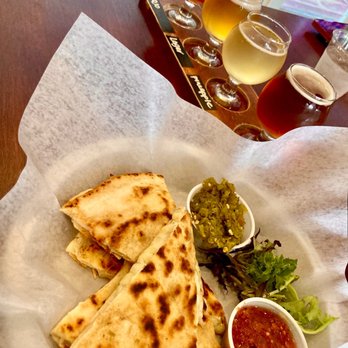 The 377 Brewery - a plate of quesadillas and a glass of beer - Brewpubs Near Me - Albuquerque, New Mexico The 377 Brewery - a plate of quesadillas and a glass of beer - Brewpubs Near Me - Albuquerque, New Mexico