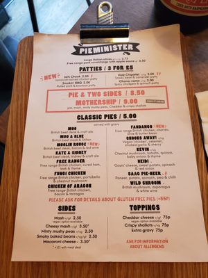 Menu photo 2 Pieminister Manchester, XGM