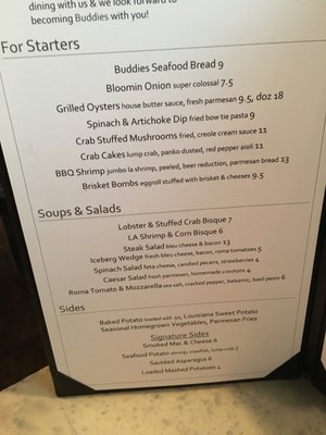 Menu photo 1 Buddies Bar and Grill Hammond, LA Menu photo 1 Buddies Bar and Grill Hammond, LA