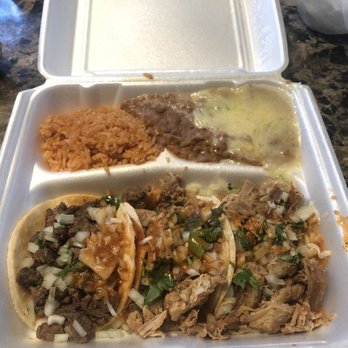 La Costa - #10 with 2 carnitas tacos and 1 asada taco - Mexican Near Me - Oakley, California