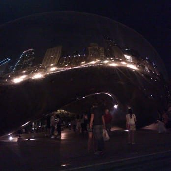 Cloud Gate - Evening Bean - Public Art Near Me - Chicago, Illinois