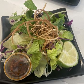 Nha Trang Vietnamese Cuisine - Raw vege with bun bo hue - Noodles Near Me - Pasadena, California Nha Trang Vietnamese Cuisine - Raw vege with bun bo hue - Noodles Near Me - Pasadena, California