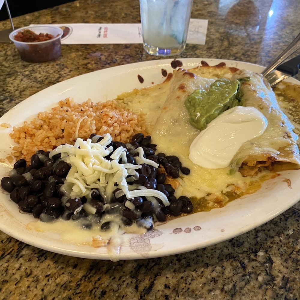 La Playa - pollo verde enchiladas with black beans and rice! - Mexican Near Me - Pacifica, California La Playa - pollo verde enchiladas with black beans and rice! - Mexican Near Me - Pacifica, California