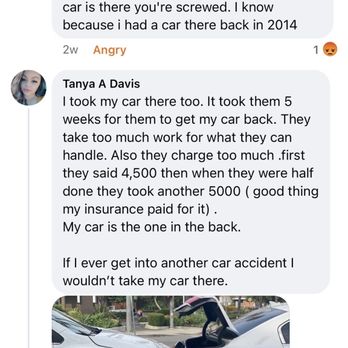 Kelly's Body Shop - Will post videos and conversations once car is returned for an update on shitty job - Body Shops Near Me - Santa Ana, California Kelly's Body Shop - Will post videos and conversations once car is returned for an update on shitty job - Body Shops Near Me - Santa Ana, California