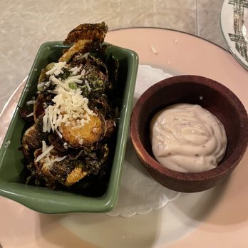 Under the Moon Cafe - Crispy Brussels with a garlic aioli - Breakfast & Brunch Near Me - Bordentown, New Jersey Under the Moon Cafe - Crispy Brussels with a garlic aioli - Breakfast & Brunch Near Me - Bordentown, New Jersey