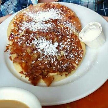 Hole In One - Maple n bacon pancakes Maple and crumbled bacon pancake 2- $7.50.  3-$8.50 GET THIS! The most amazing pancakes ever! - Bakeries Near Me - Orleans, Massachusetts