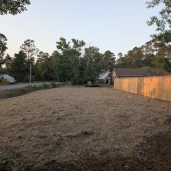 Jackson 360 Landscape - a flat clear, clean side yard again