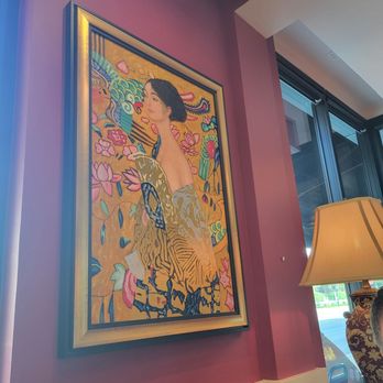 Russell's - Painting above our table. - American Near Me - Pasadena, California Russell's - Painting above our table. - American Near Me - Pasadena, California