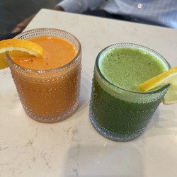 Flora Jean's - Spicy orange juice and green juice