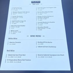 Post No Bills Craft Beer House - Beer menu