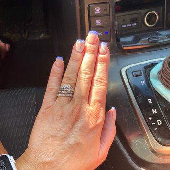 Bliss Nails & Spa - Acrylic set with color changing gel mood polish. - Nail Salons Near Me - Ellicott City, Maryland Bliss Nails & Spa - Acrylic set with color changing gel mood polish. - Nail Salons Near Me - Ellicott City, Maryland