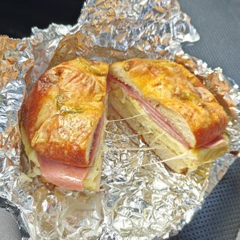 Tahoe Bagel - Jalapeno/Cheese bagel with egg, pepperjack cheese and pork roll. - Bagels Near Me - Reno, Nevada