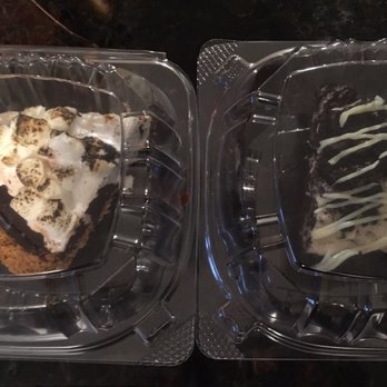 Fireman Derek’s Bake Shop - S'mores pie and cookies n cream pie to go. Kind of small for $7 each! - Desserts Near Me - Miami, Florida Fireman Derek’s Bake Shop - S'mores pie and cookies n cream pie to go. Kind of small for $7 each! - Desserts Near Me - Miami, Florida