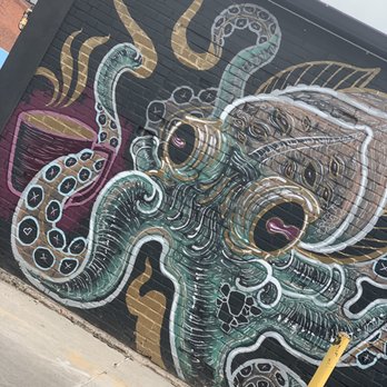 Dark Heart Coffee Bar - wall art on outside dark heart wall - Coffee & Tea Near Me - Loveland, Colorado Dark Heart Coffee Bar - wall art on outside dark heart wall - Coffee & Tea Near Me - Loveland, Colorado