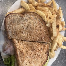 Giant turkey club! Grill that bread!
