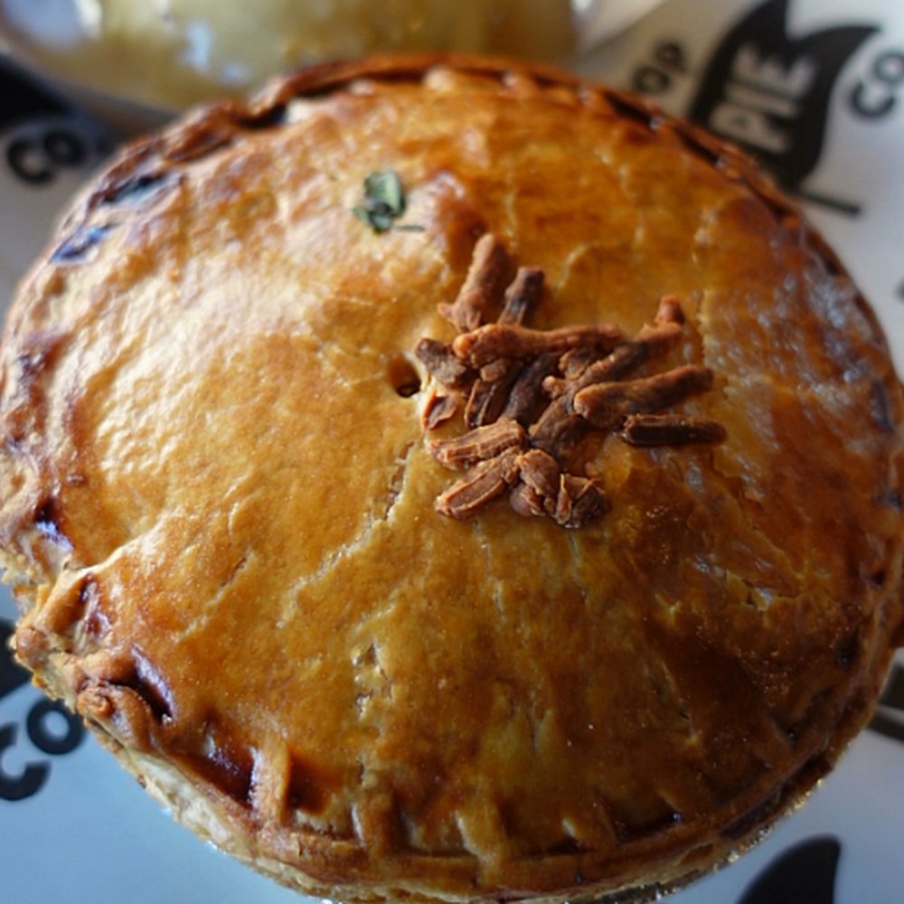 Pop Pie Co. - Green Hog & Cheese Pot Pie & Mashed Potatoes and Gravy - Desserts Near Me - San Diego, California Pop Pie Co. - Green Hog & Cheese Pot Pie & Mashed Potatoes and Gravy - Desserts Near Me - San Diego, California