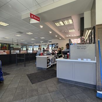 Chick-fil-A - The clean brightly lit modern space dining room and ordering counter - Fast Food Near Me - Evans, Georgia Chick-fil-A - The clean brightly lit modern space dining room and ordering counter - Fast Food Near Me - Evans, Georgia