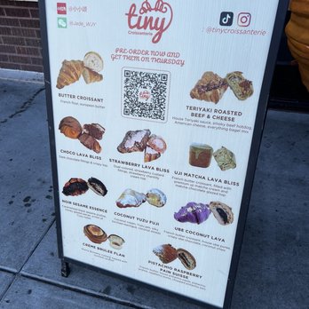 Tiny Croissanterie - menu - Bakeries Near Me - Sunnyvale, California Tiny Croissanterie - menu - Bakeries Near Me - Sunnyvale, California