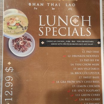 Bhan Thai Lao Kitchen - Reasonably priced too - Thai Near Me - Vacaville, California