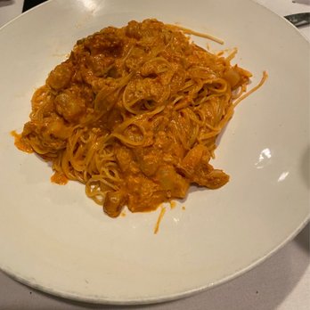 Portofino's Restaurant - Angel hair Mediterranean ( shrimp, crabs meat scallops)  very good and had nice pieces of seafood !! - Pizza Near Me - Morristown, New Jersey